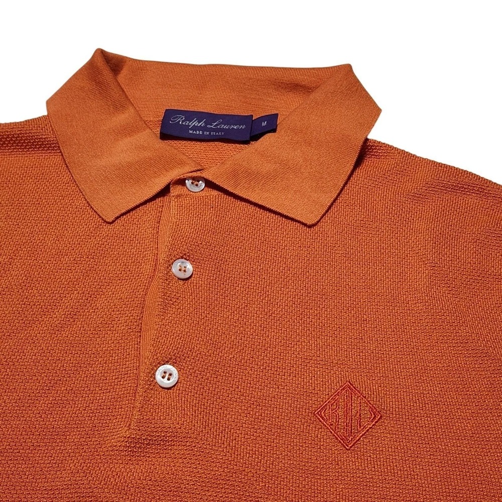 Ralph Lauren Purple Label Polo Silk Cotton Knit Shirt Men M Long Sleeve $1299